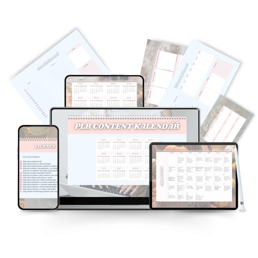 Mockup PLR content kalendar